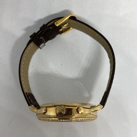 Fossil FTW1208 Women's Brown Leather White Analog Dial Hybrid Smartwatch XX767 - Picture 8 of 12